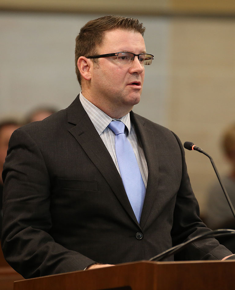 Attorney Ryan Couzens at criminal defense trial